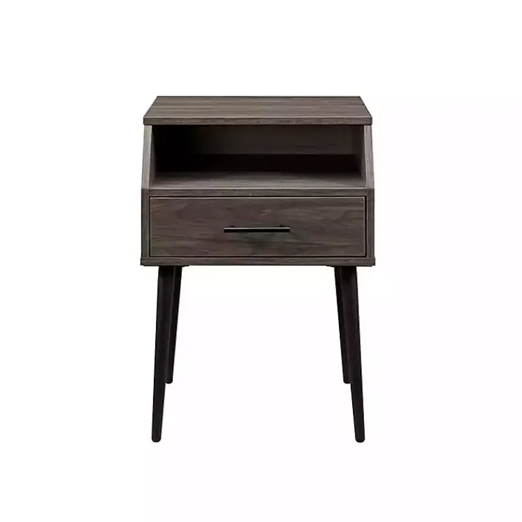 Accent & End Tables-Kirklands Home Slate Open Storage Accent Table Gray