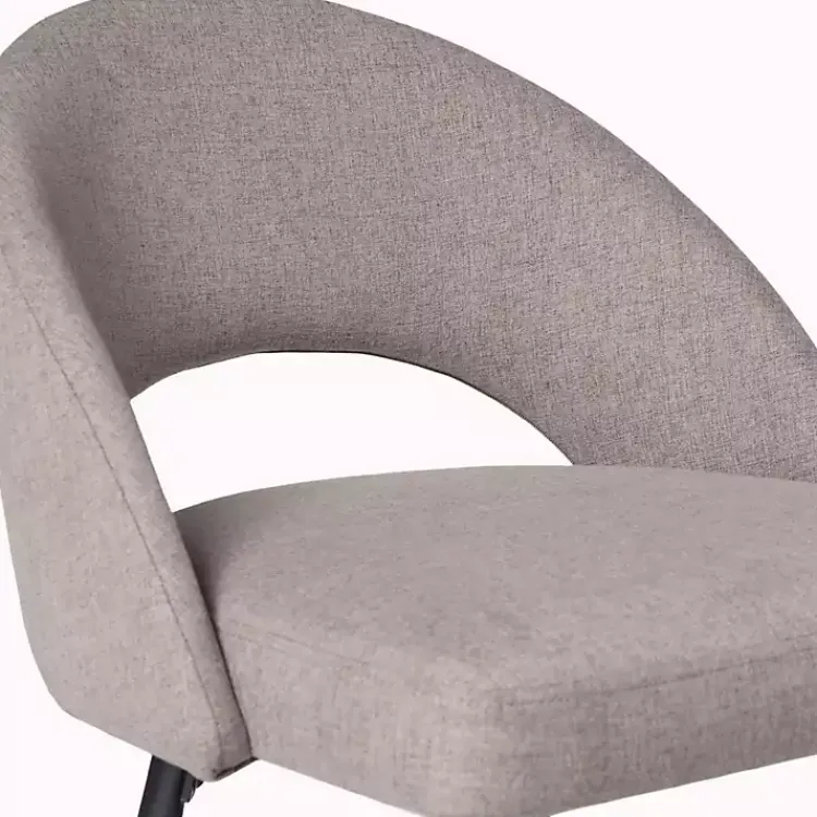 Bar Stools & Counter Height Stools-Kirklands Home Mushroom Upholstered Charli Bar Stools, Set of 2 Gray