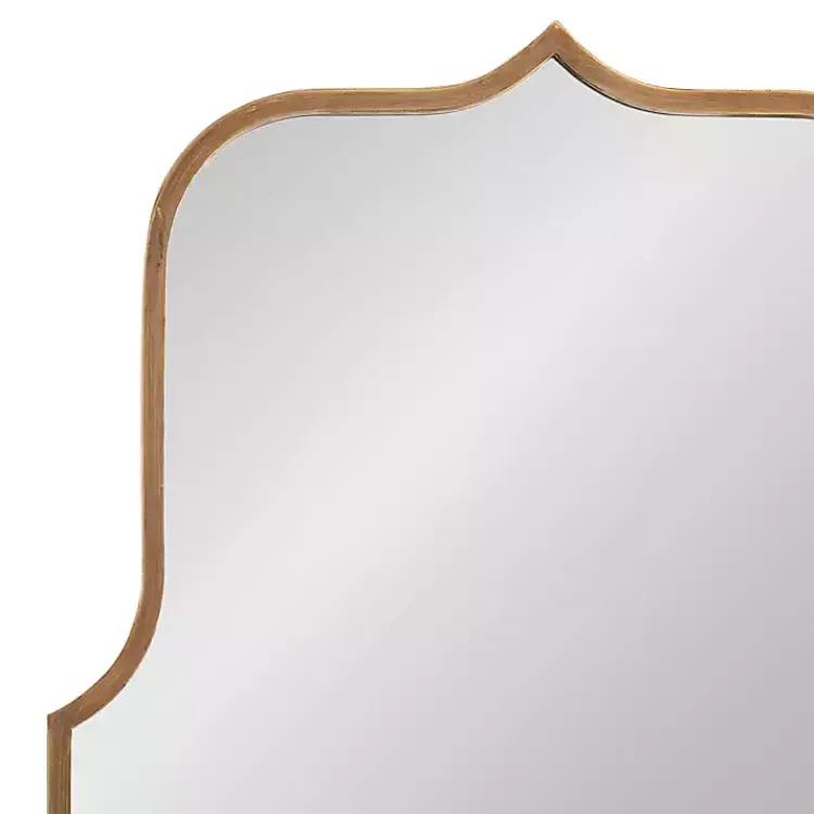 Decorative Mirrors-Kirklands Home Arched Scallop Wall Mirror Gold