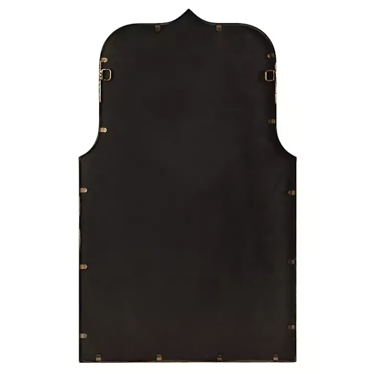 Decorative Mirrors-Kirklands Home Arched Scallop Wall Mirror Gold