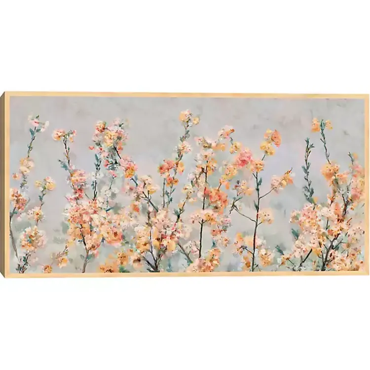 Canvas Art-Kirklands Home Cherry Blossom Blooms Birch Framed Canvas Print