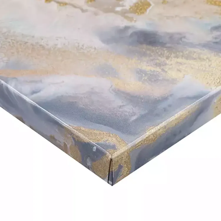 Canvas Art-Kirklands Home Shimmering Symphony Triptych Canvas Art, Set of 3 Blue