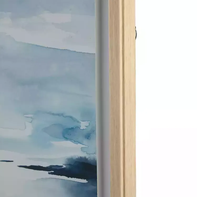 Framed Art-Kirklands Home Abstract Sparkling Sea Framed Wall Art Blue