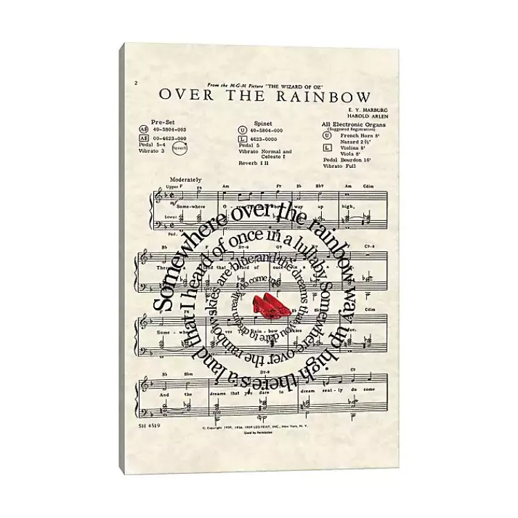 Canvas Art-Kirklands Home Over the Rainbow Canvas Art Print