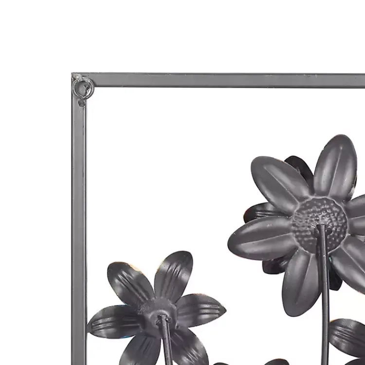 Wall Plaques-Kirklands Home Metal Floral Panel Wall Plaques, Set of 2 Blue