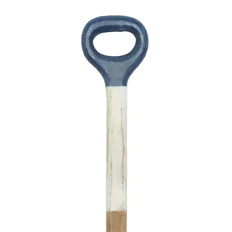 Wall Plaques-Kirklands Home Striped Wood Canoe Oar Wall Plaque Blue