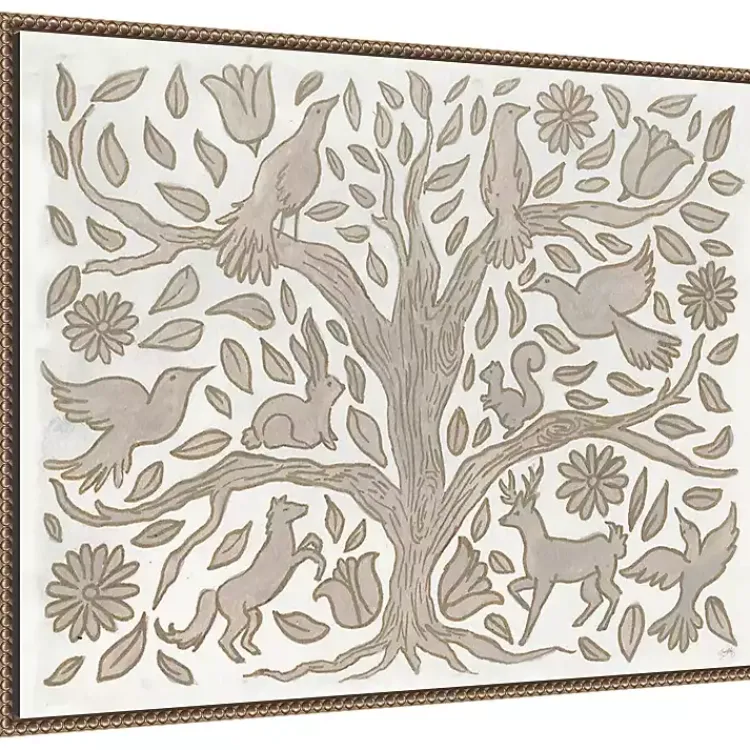 Canvas Art-Kirklands Home Animal Tree Canvas Art Print, 30x23 in.