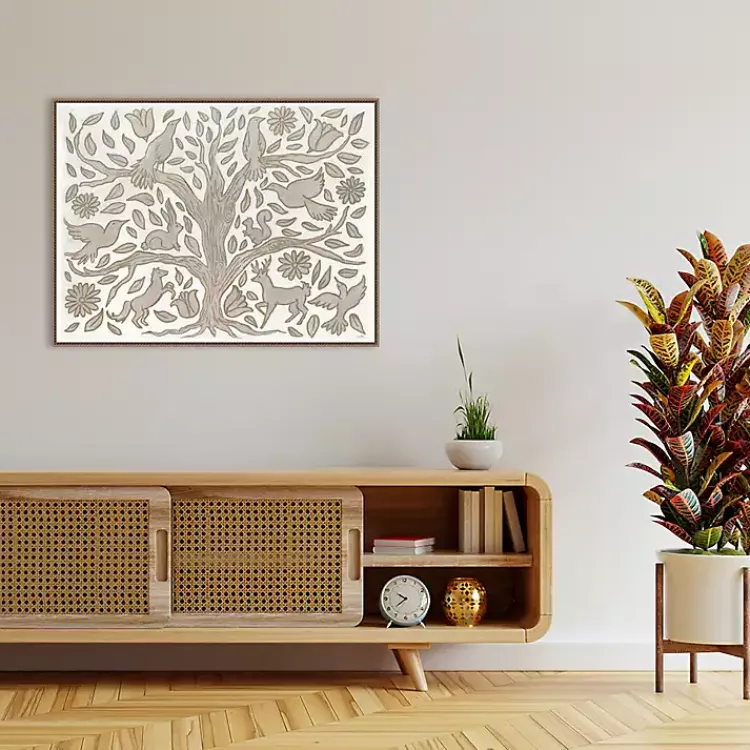 Canvas Art-Kirklands Home Animal Tree Canvas Art Print, 42x32 in.