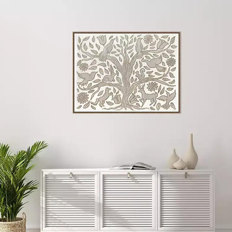 Canvas Art-Kirklands Home Animal Tree Canvas Art Print, 42x32 in.