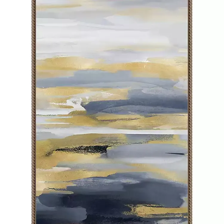 Canvas Art-Kirklands Home Blue and Gold Intuition II Canvas Art Print