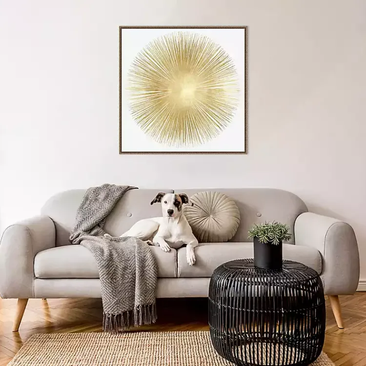 Canvas Art-Kirklands Home Soft Gold Sunburst I Canvas Art Print