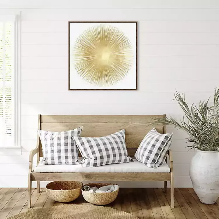 Canvas Art-Kirklands Home Soft Gold Sunburst I Canvas Art Print