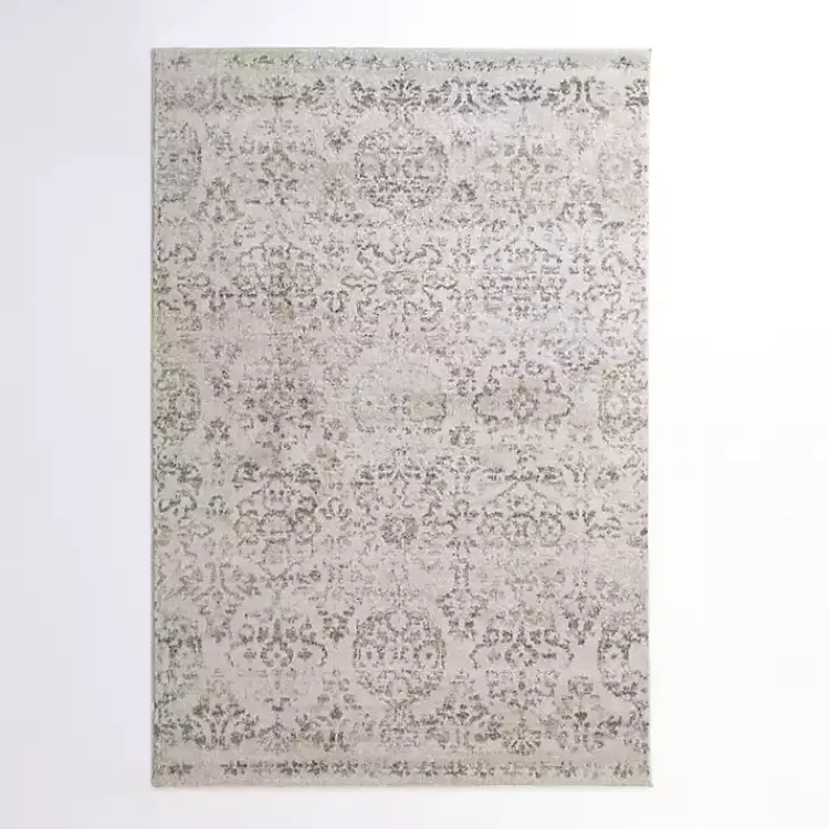 Area Rugs-Kirklands Home Cream Winn Medallion Area Rug, 5x8 Ivory