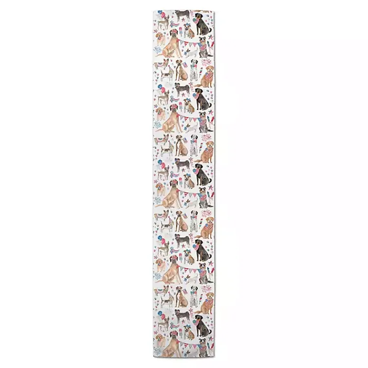 Table Linens-Kirklands Home Fourth of July Patriotic Pups Table Runner, 72 in.