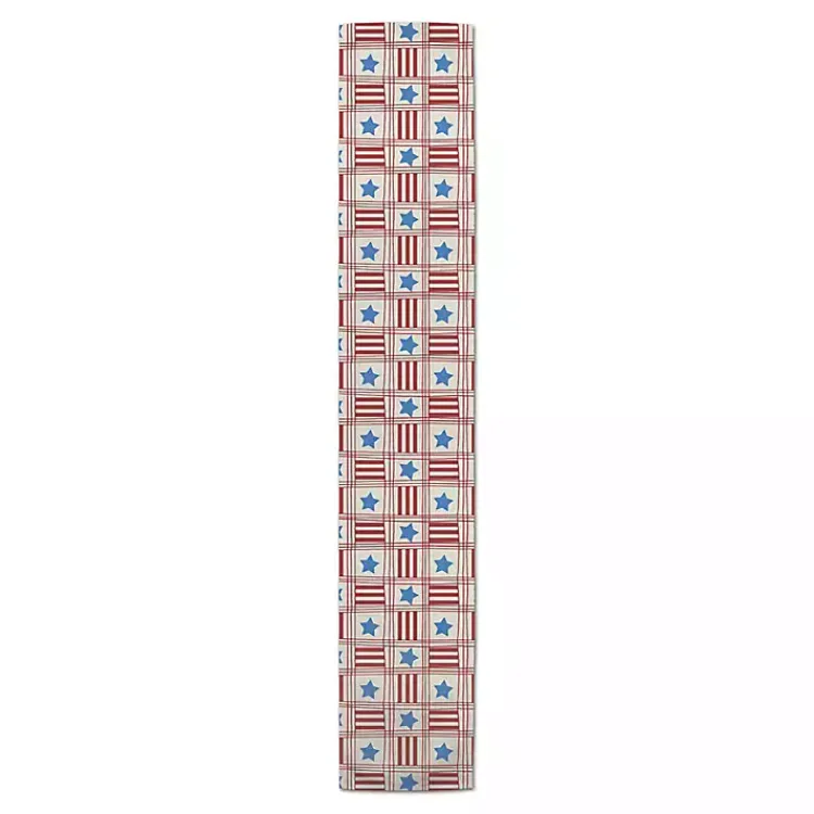 Table Linens-Kirklands Home 4th of July Stars & Stripes Table Runner, 72 in.