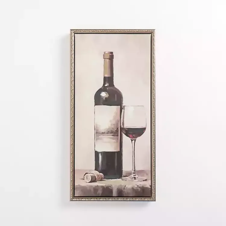 Canvas Art-Kirklands Home Red Wine Vintage Framed Canvas Art Print