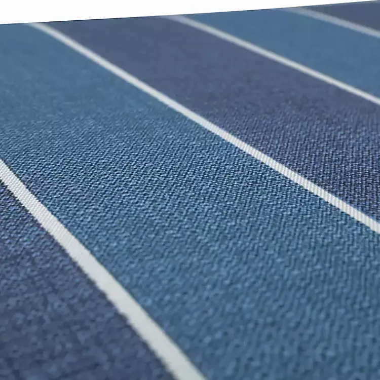 Outdoor Cushions & Pillows-Kirklands Home Navy Striped Outdoor Seat Cushions, Set of 2 Blue