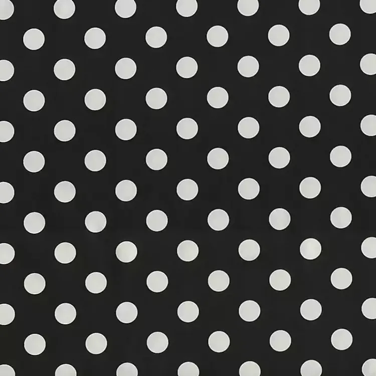 Outdoor Cushions & Pillows-Kirklands Home Polka Dot Wicker Chair Cushions, Set of 2 Black