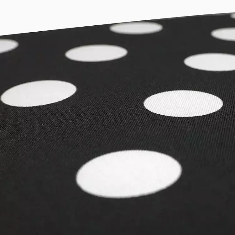 Outdoor Cushions & Pillows-Kirklands Home Polka Dot Wicker Chair Cushions, Set of 2 Black