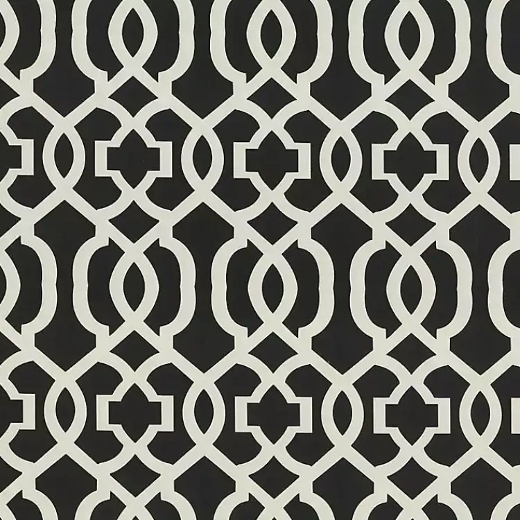 Outdoor Cushions & Pillows-Kirklands Home Black New Geometric Outdoor Chair Cushion