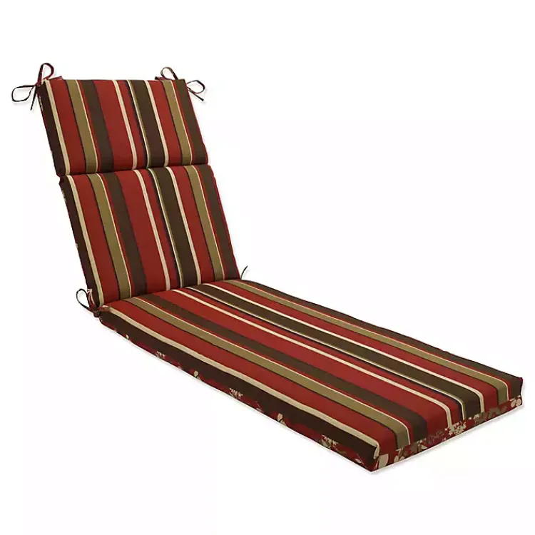 Outdoor Cushions & Pillows-Kirklands Home Brown Montifleuris Outdoor Chaise Cushion