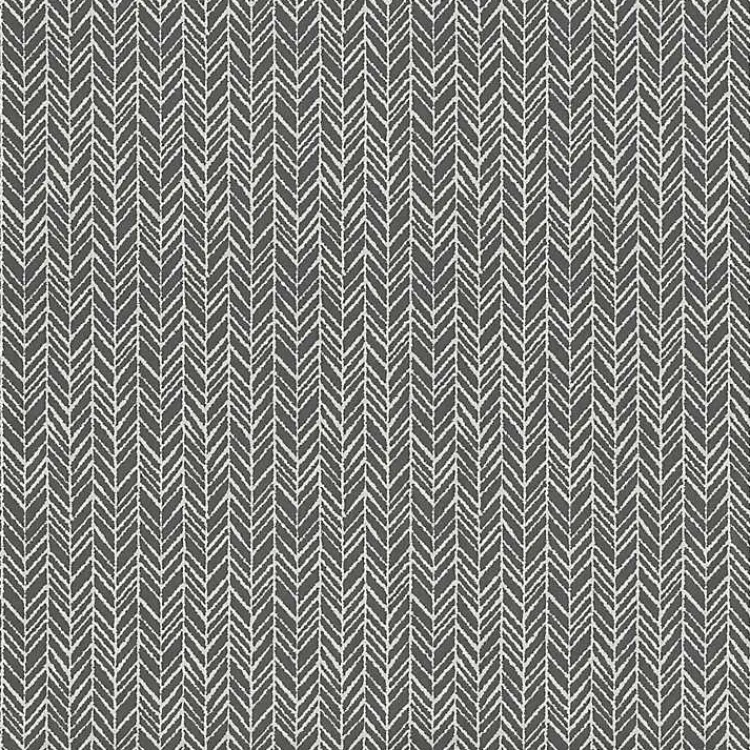 Outdoor Cushions & Pillows-Kirklands Home Slate Herringbone Outdoor Chair Cushion Gray