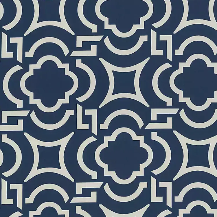 Outdoor Cushions & Pillows-Kirklands Home Navy Carmody Outdoor Settee Cushion