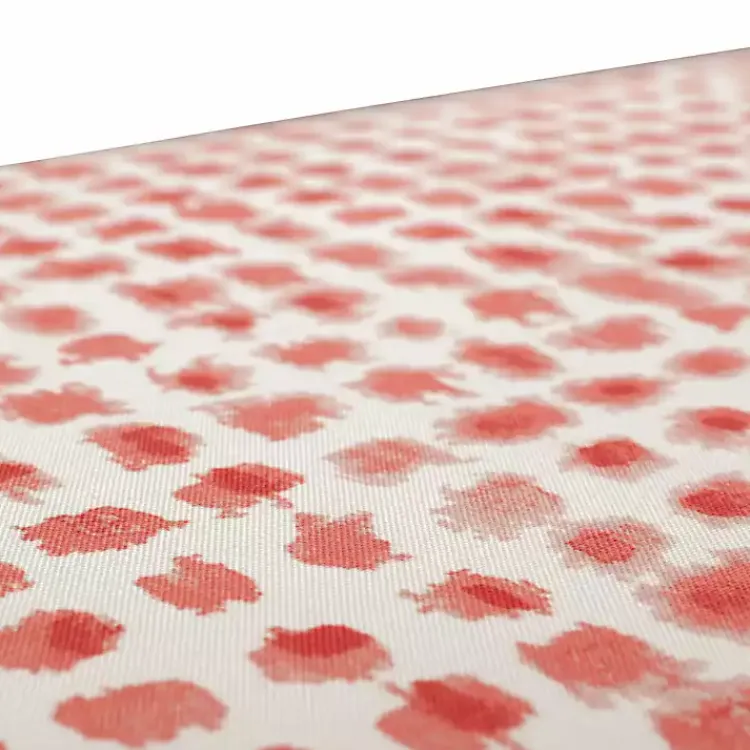 Outdoor Cushions & Pillows-Kirklands Home Coral Checkered Outdoor Bench Cushion