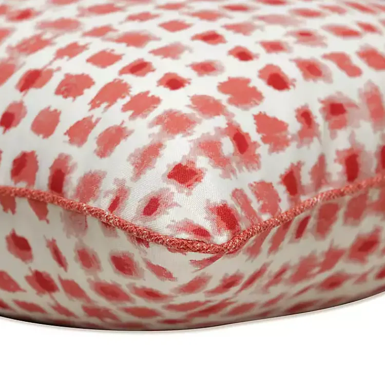 Outdoor Cushions & Pillows-Kirklands Home Coral Checkered Outdoor Pillows, Set of 2