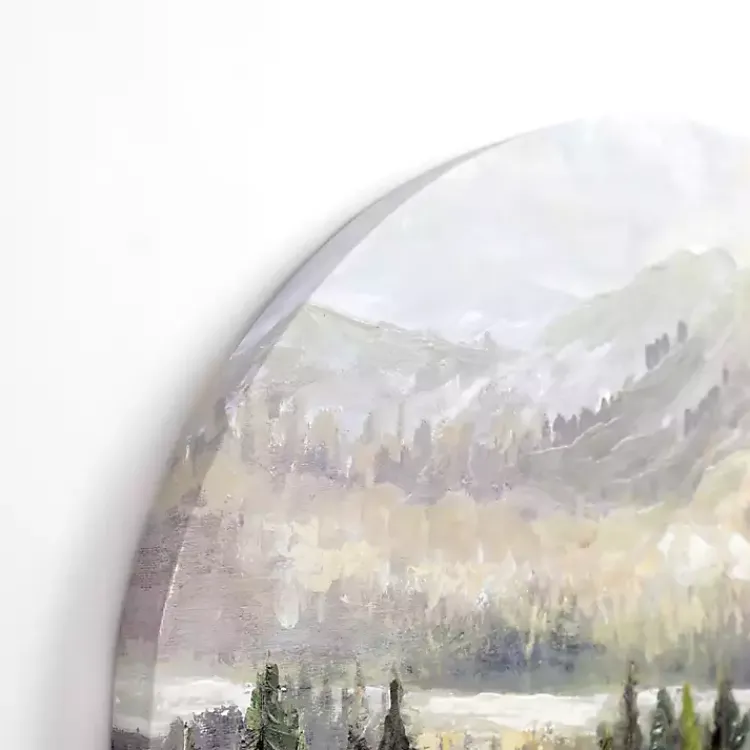 Canvas Art-Kirklands Home Mountain Top Forest Arched Canvas Art Print