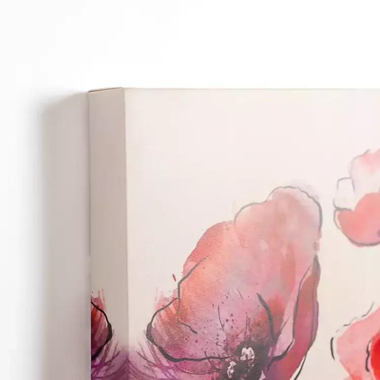 Canvas Art-Kirklands Home Bright Red Poppies Canvas Art Print