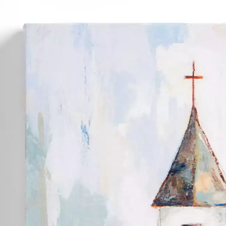 Canvas Art-Kirklands Home Church Abstract Canvas Art Print White