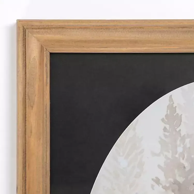 Framed Art-Kirklands Home Snowy Trees Oval Framed Art Print