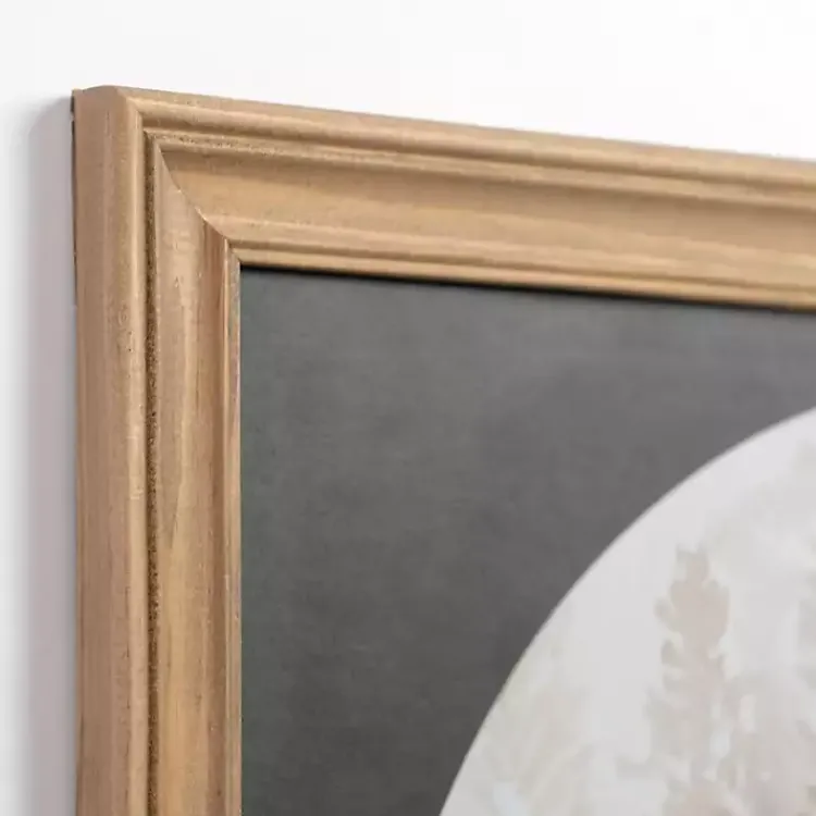 Framed Art-Kirklands Home Snowy Trees Oval Framed Art Print