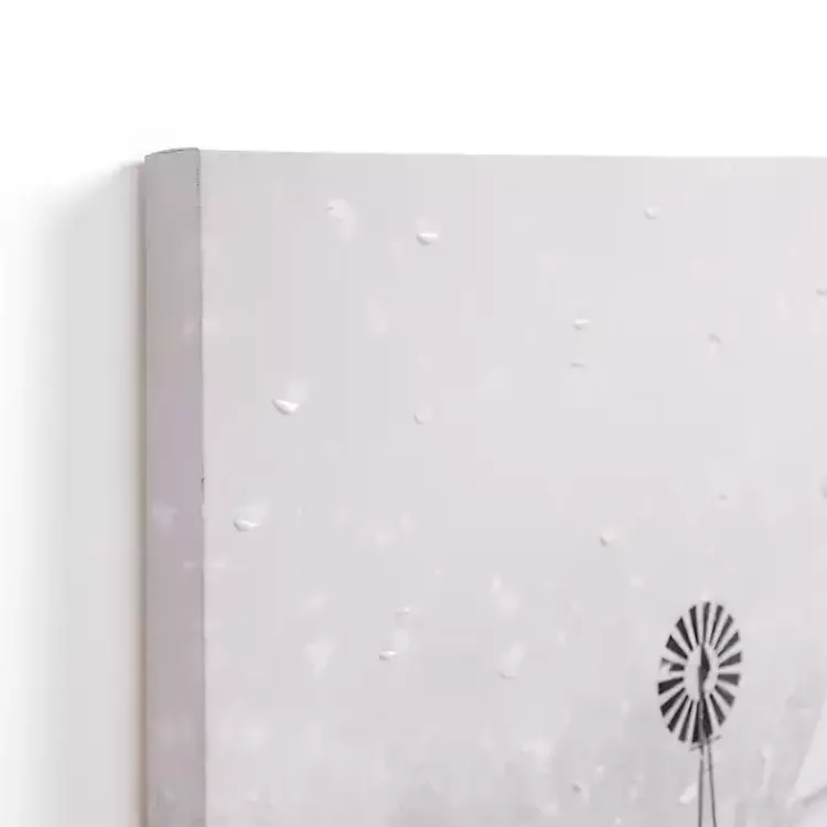 Canvas Art-Kirklands Home Navy Snowy Pickup Truck Canvas Art Print