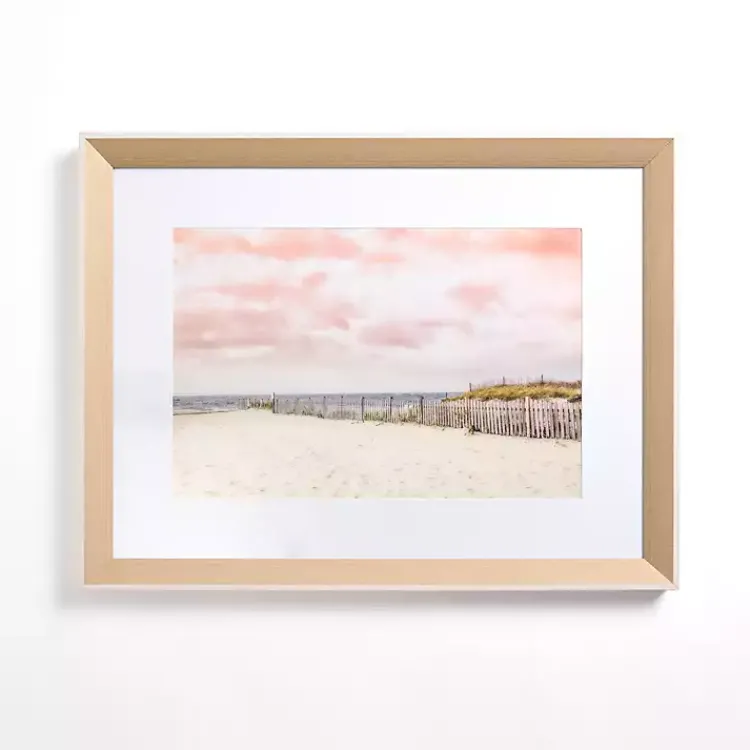 Framed Art-Kirklands Home Pink Sky Beach Framed Art Print
