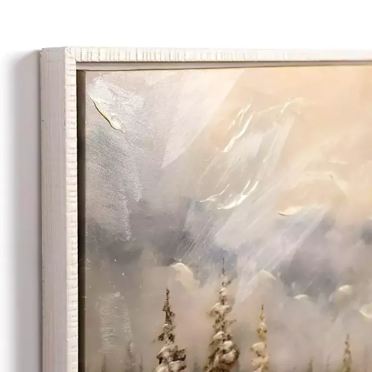 Canvas Art-Kirklands Home Snowy Forest at Dusk Framed Canvas Art Print