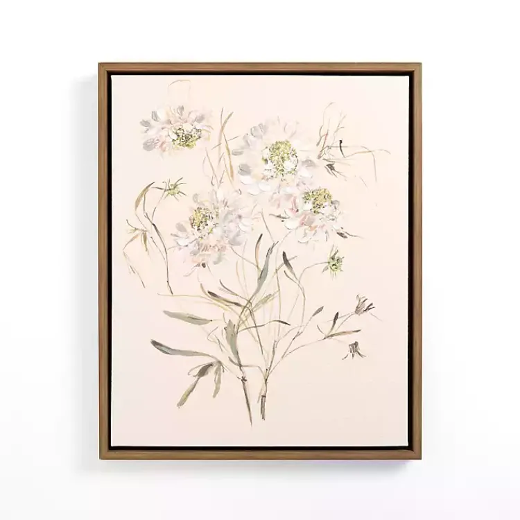 Framed Art-Kirklands Home Flower Stems II Framed Canvas Art Print Pink