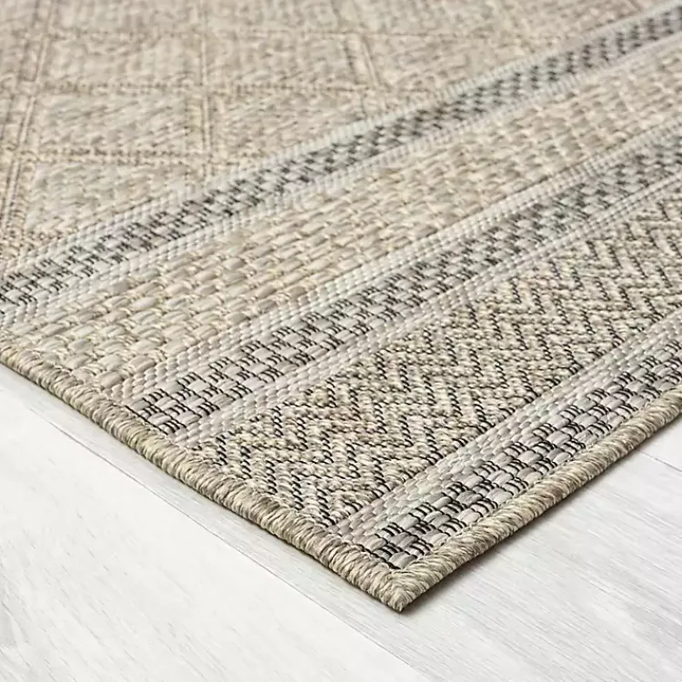 Outdoor Rugs-Kirklands Home Diamond Lattice Indoor/Outdoor Rug, 8x10 Brown