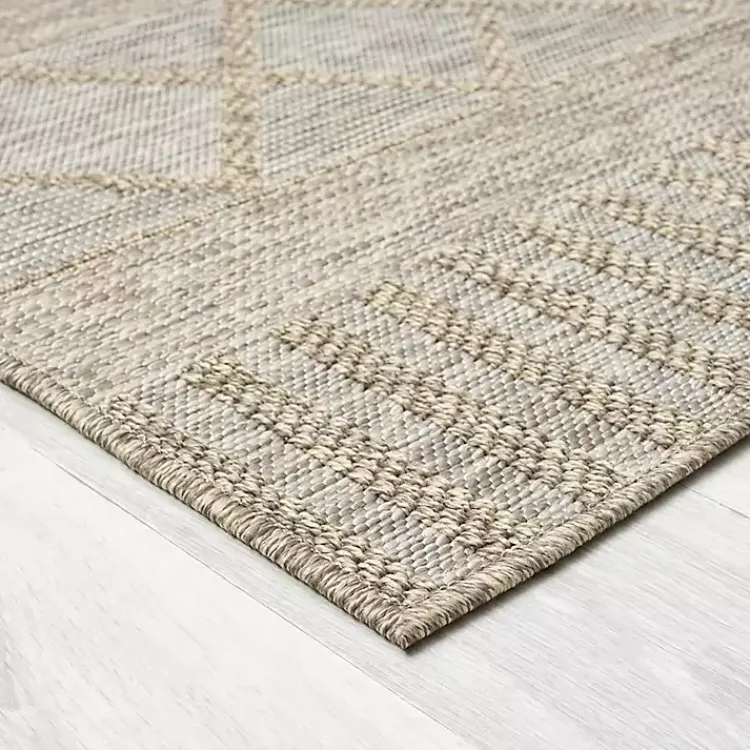 Outdoor Rugs-Kirklands Home Transitional Stripes Indoor/Outdoor Rug, 5x7 Brown