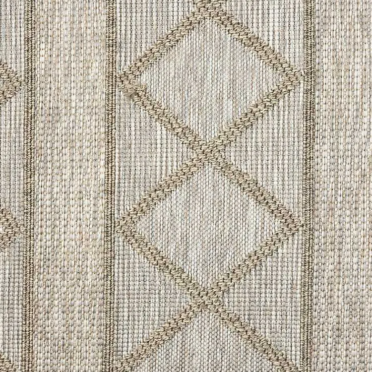 Outdoor Rugs-Kirklands Home Transitional Stripes Indoor/Outdoor Rug, 5x7 Brown
