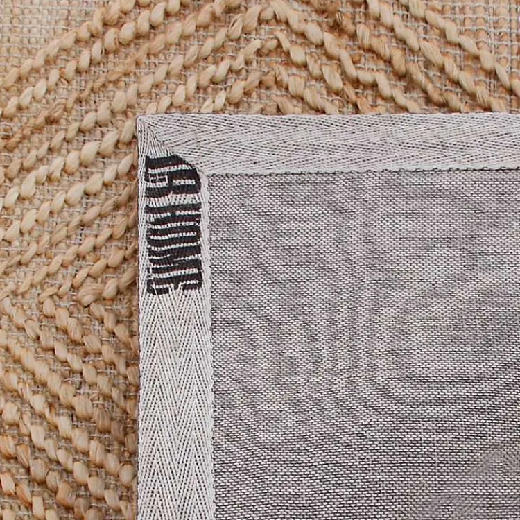 Area Rugs-Kirklands Home Natural Jute Diamond Modern Woven Area Rug, 5x8 Brown