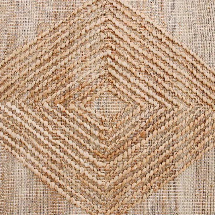 Area Rugs-Kirklands Home Natural Jute Diamond Modern Woven Area Rug, 5x8 Brown