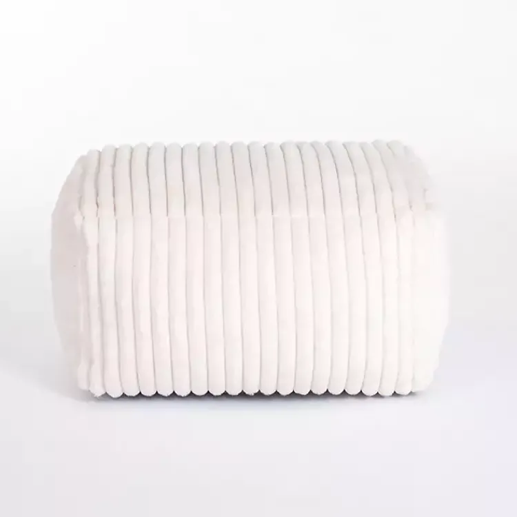 Benches & Ottomans-Kirklands Home Cream Comfy Foam Lounge Ottoman White