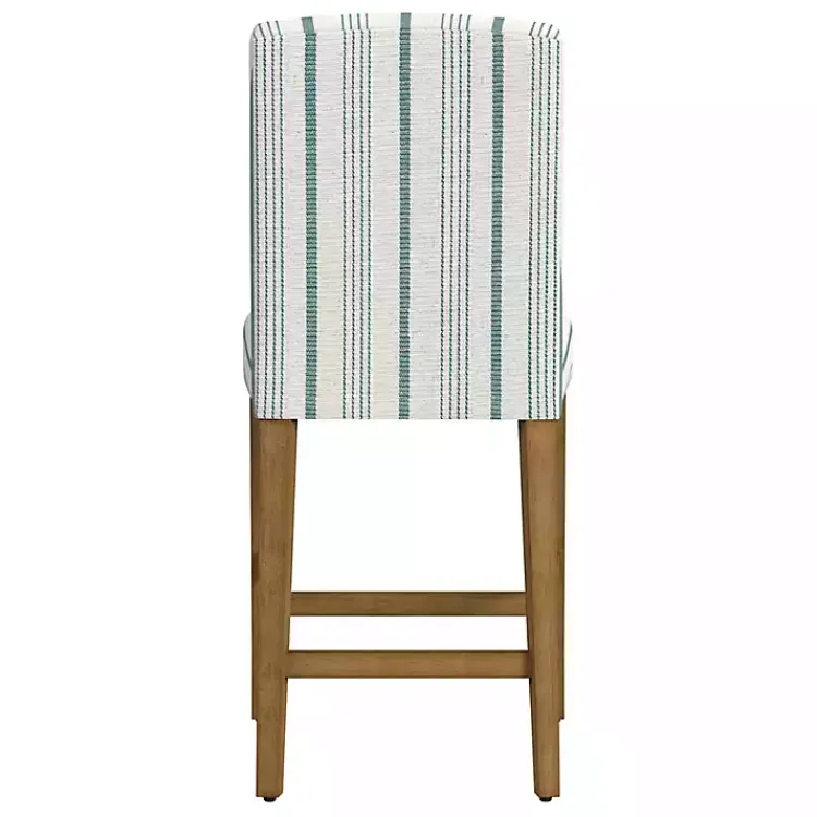 Bar Stools & Counter Height Stools-Kirklands Home Calypso Striped Upholstered Counter Stool