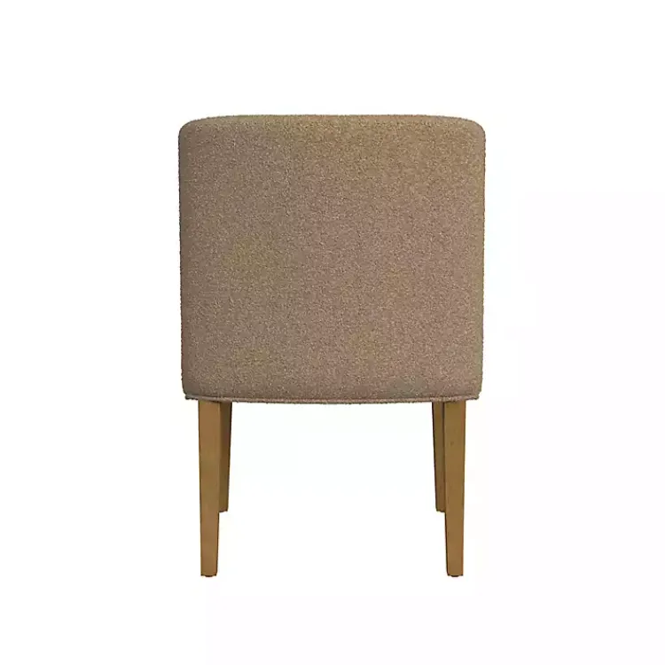 Dining Chairs-Kirklands Home Boucle Upholstered Dining Chair Brown