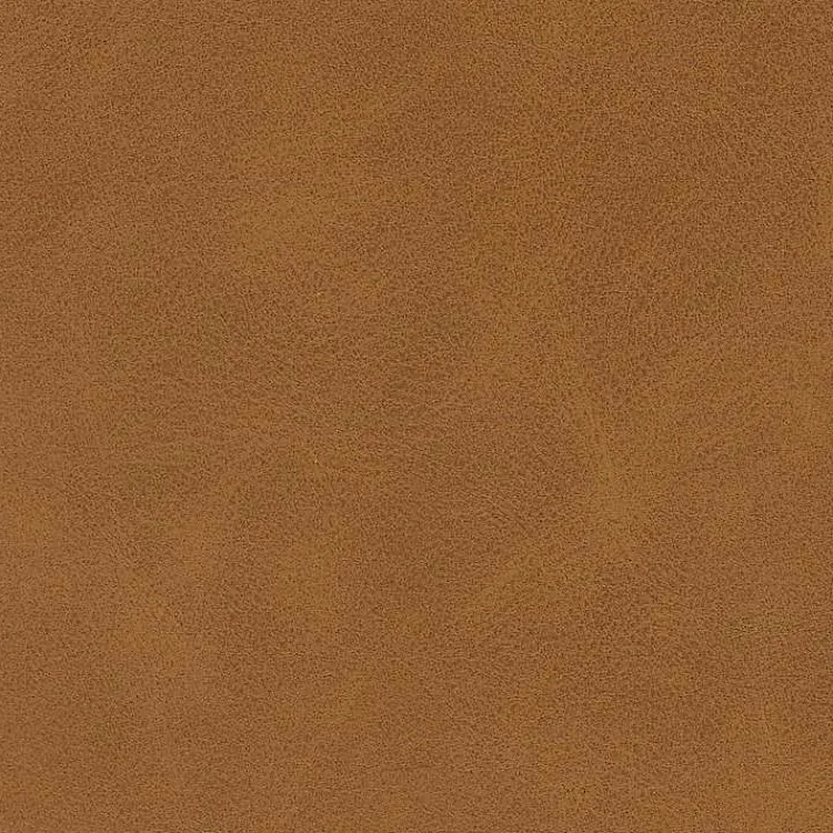 Benches & Ottomans-Kirklands Home Caramel Faux Leather Storage Ottoman Brown