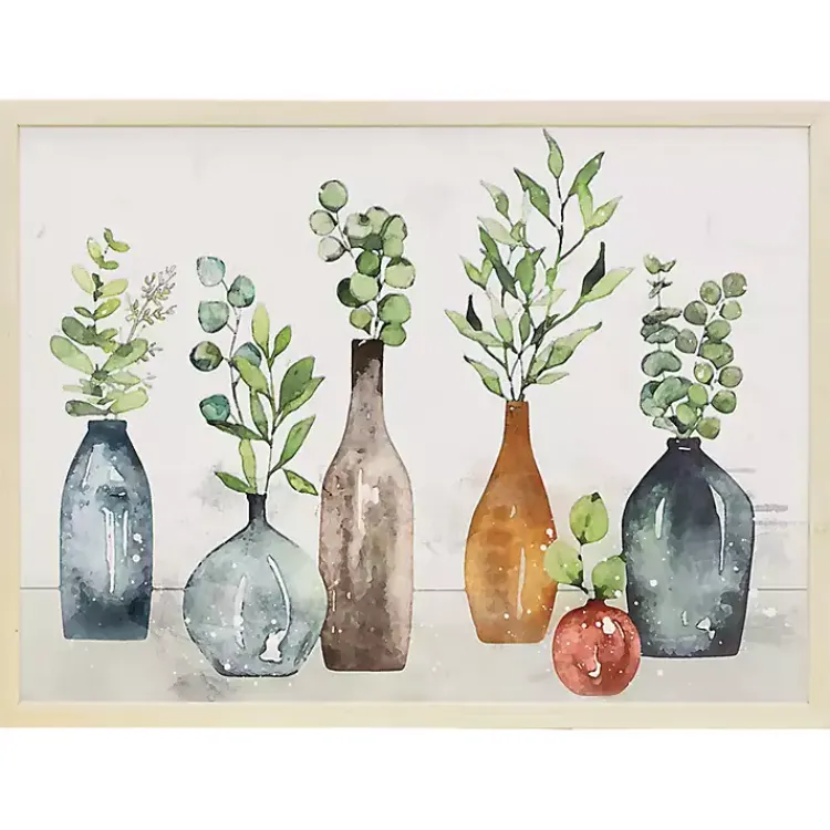 Framed Art-Kirklands Home Vases with Greenery Framed Art Print