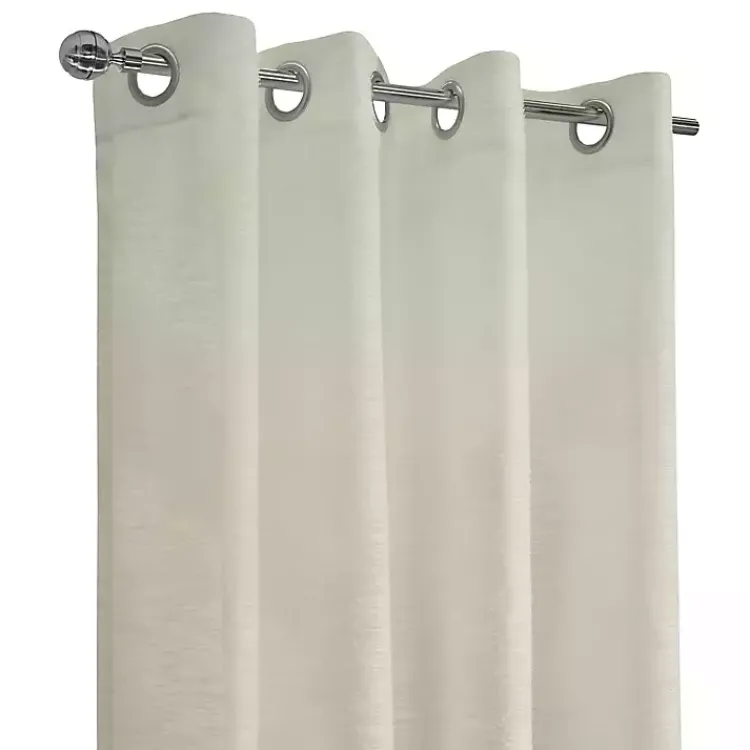 Curtains & Drapes-Kirklands Home Boucle Sheer Single Curtain Panel, 84 in. Ivory