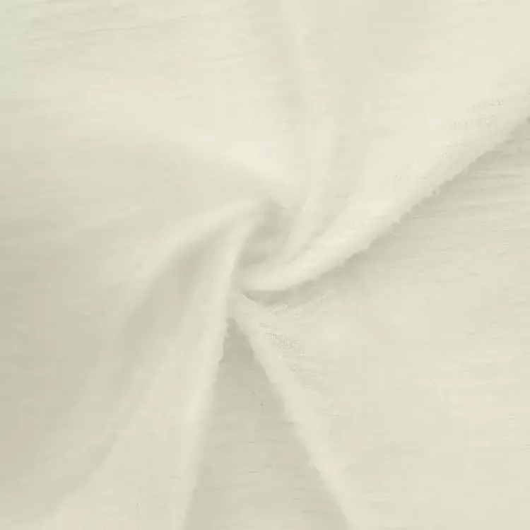 Curtains & Drapes-Kirklands Home Boucle Sheer Single Curtain Panel, 95 in. Ivory